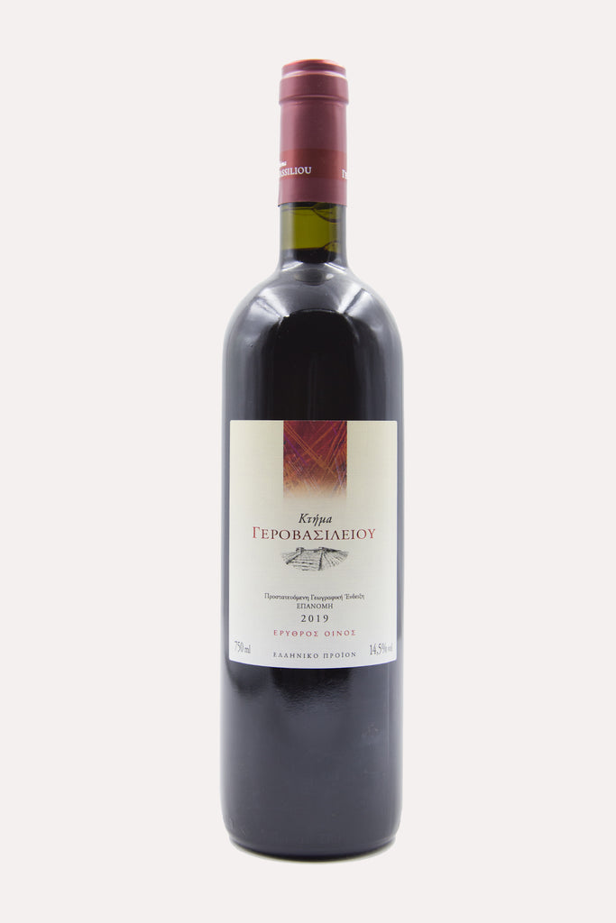 Κτήμα Γεροβασιλείου Ερυθρός 2019 <br> <span> SYRAH, MERLOT & ΛΗΜΝΙΟ </span>